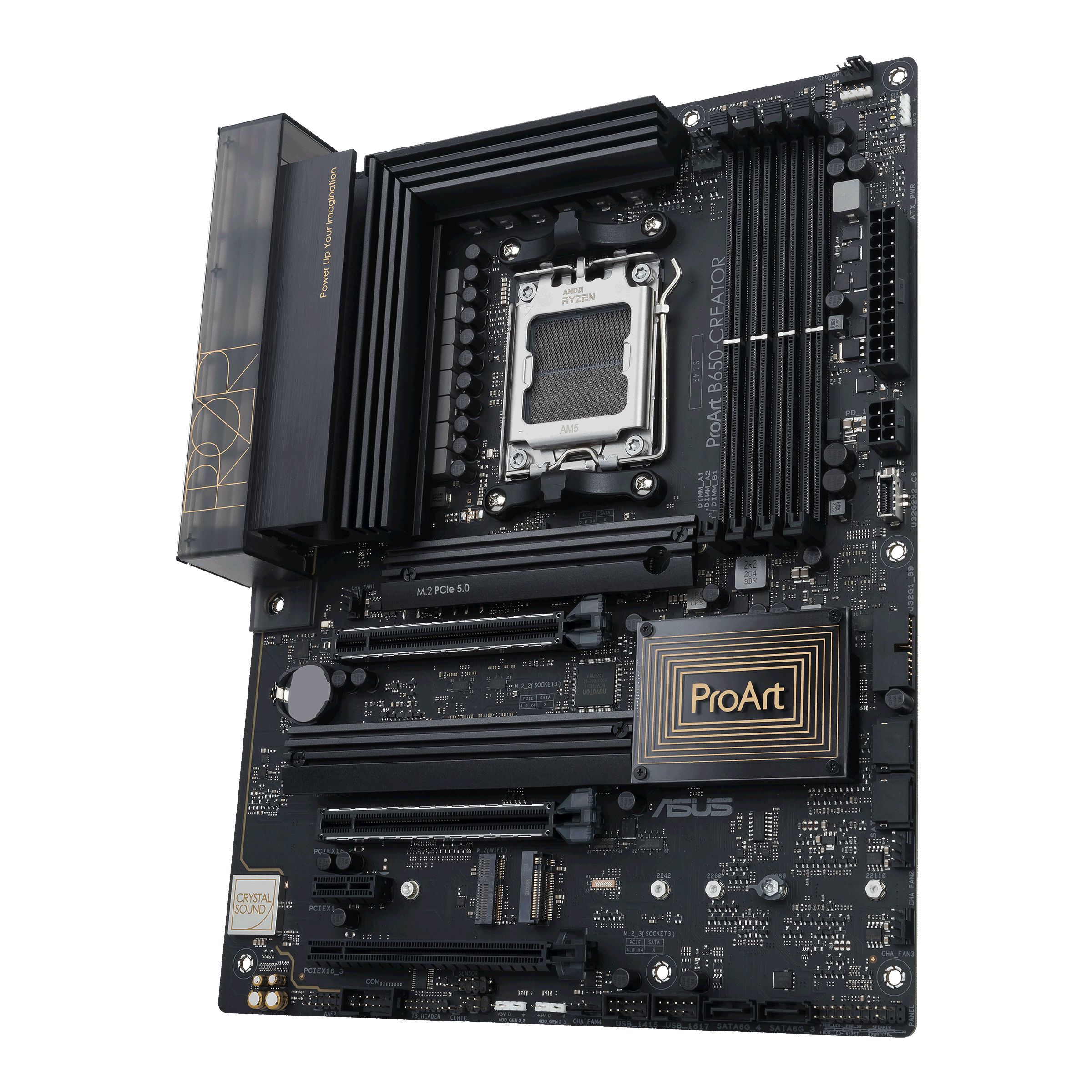 ASUS ProArt X870E-Creator WiFi vue trois quarts officielle